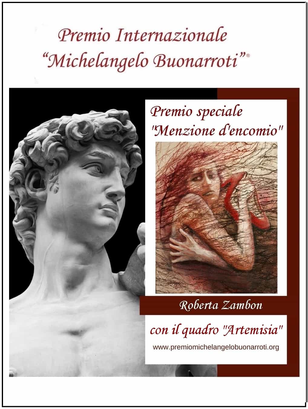 Roberta Zambon,premio Michelangelo Buonarroti,2021
