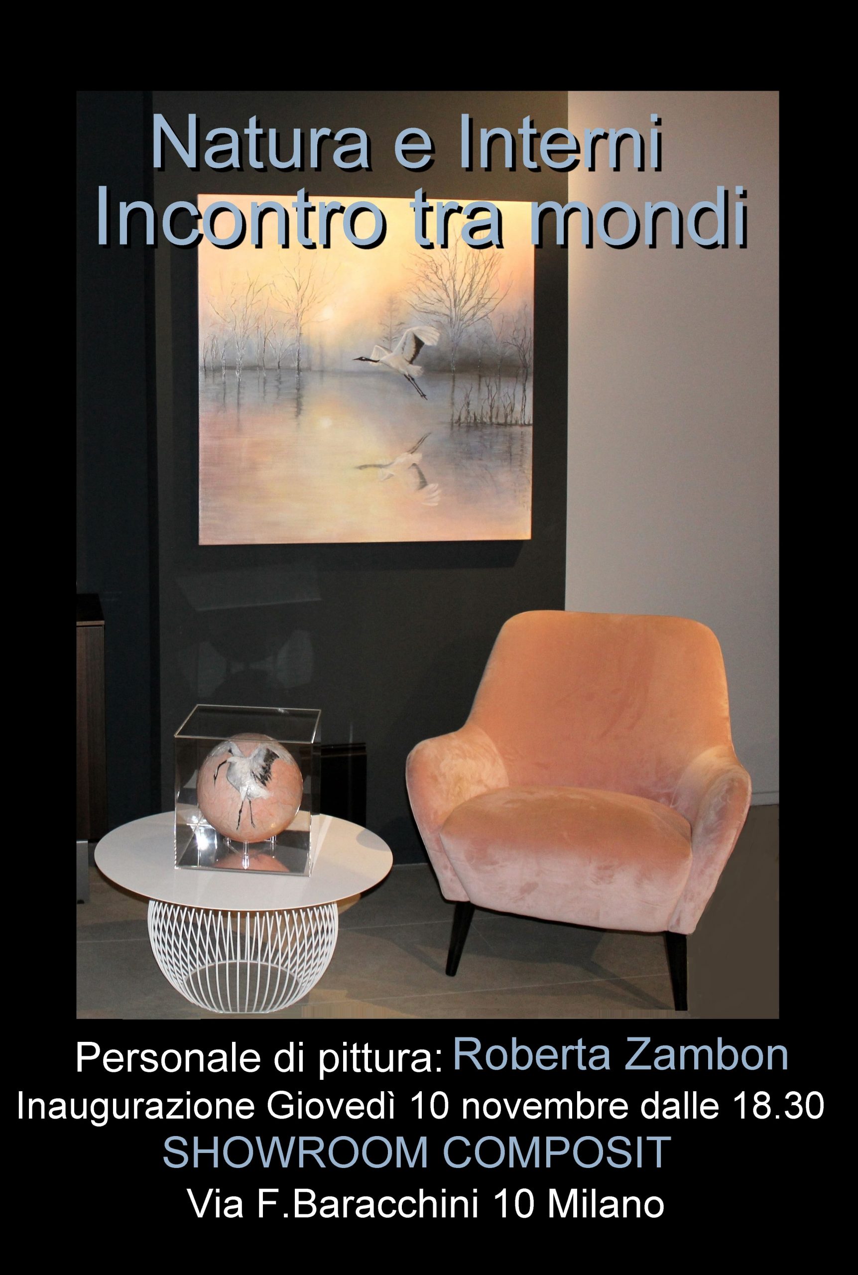 Roberta Zambon,Composit,Milano,interni,interior design,arte,arte contemporanea,mostra  personale